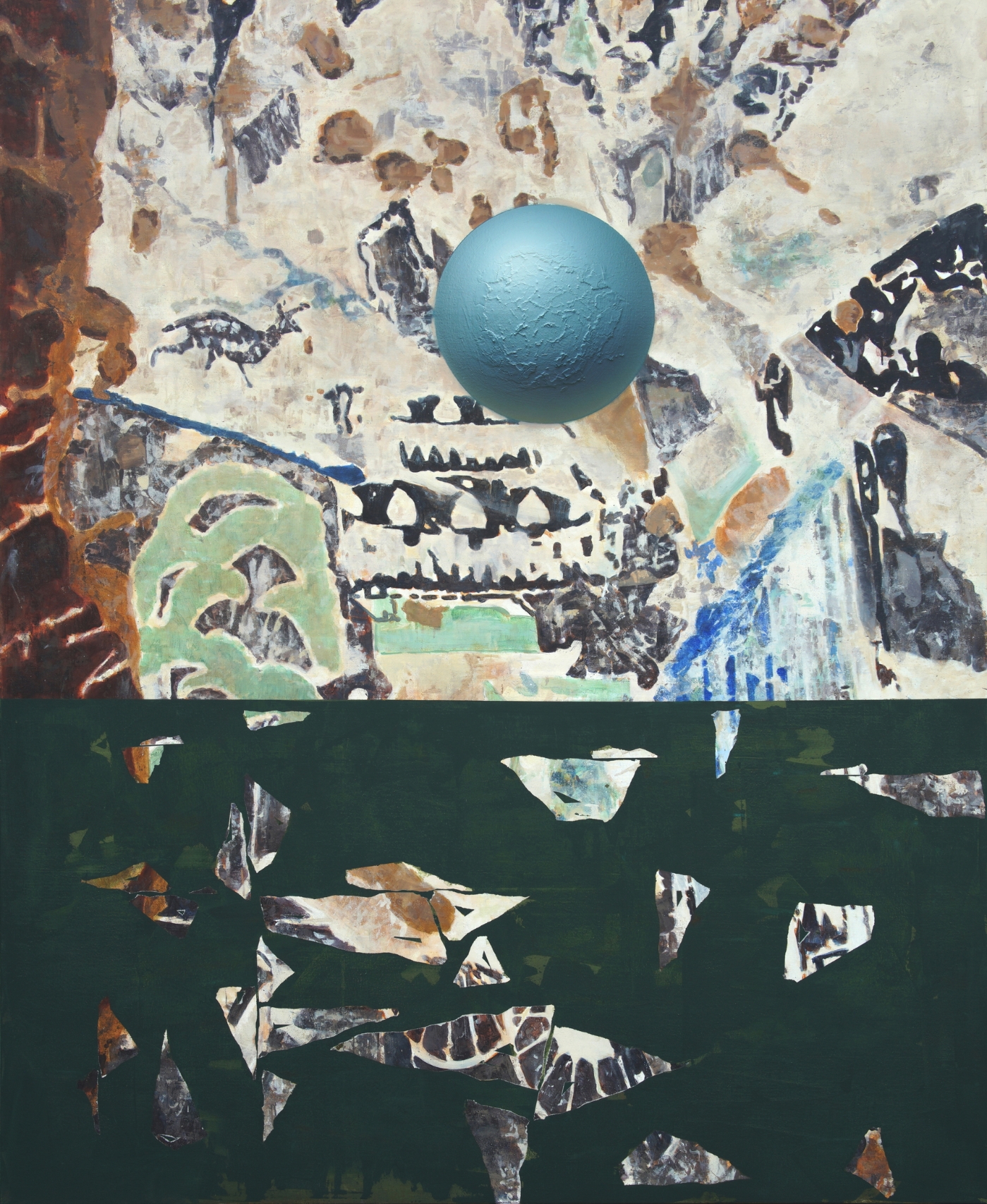 9.懸置三 布面丙烯 220x180cm 9.懸置三 布面丙烯 220x180cm