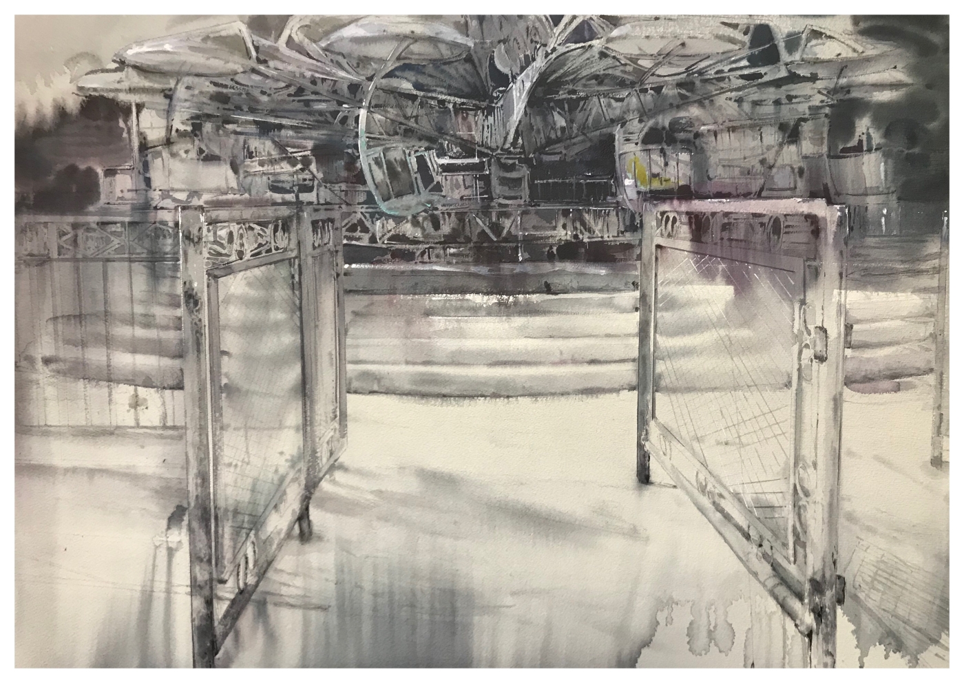 34.《游戲場13》75x105cm,2017,紙本水彩 34.《游戲場13》75x105cm,2017,紙本水彩