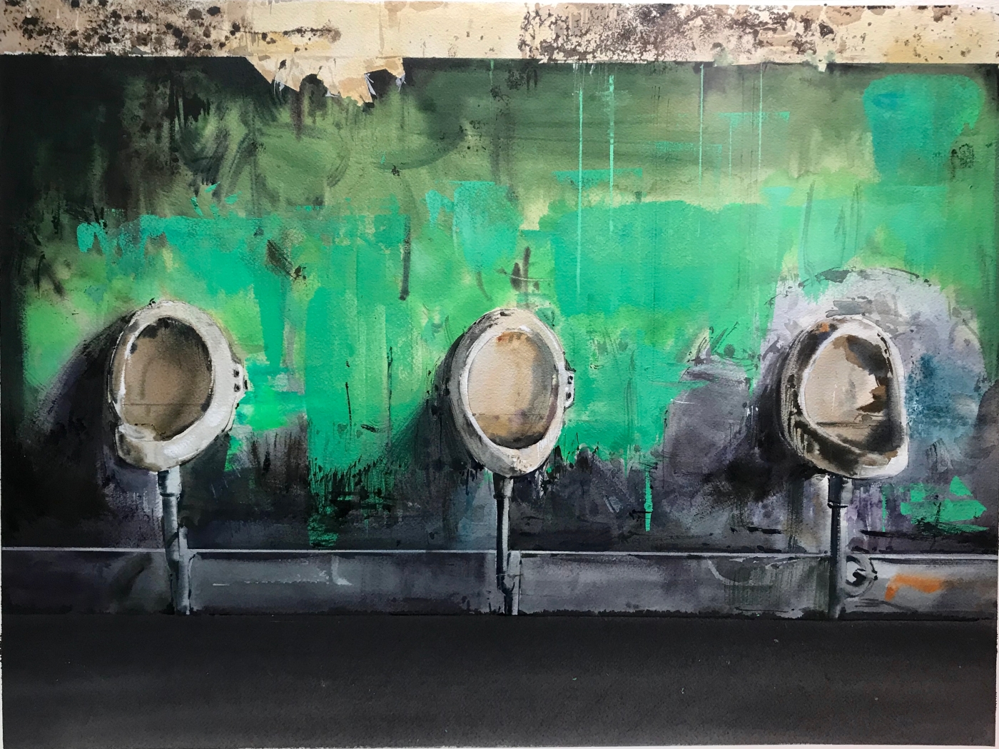 35.《三人行》紙本水彩 55cmx73cm 2018 35.《三人行》紙本水彩 55cmx73cm 2018