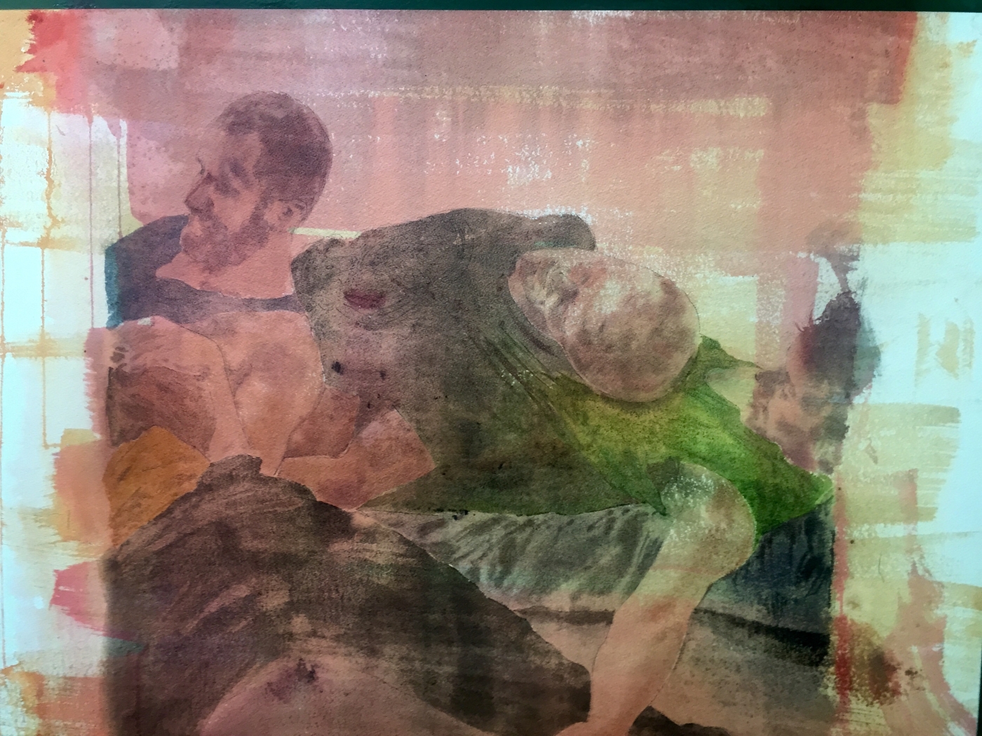 38.《演員》紙本水彩 75x105cm 2017 38.《演員》紙本水彩 75x105cm 2017