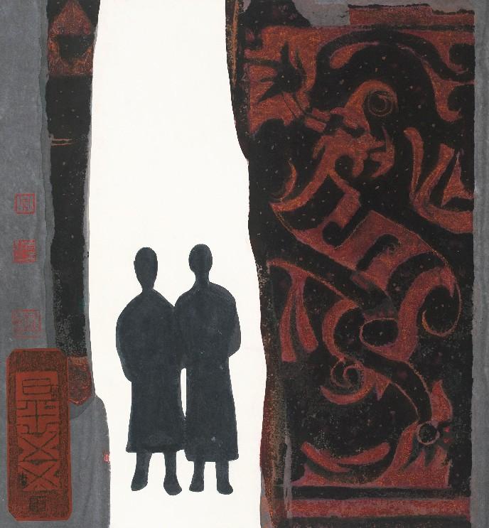 周韶華《生命之門》96cmx89cm 周韶華《生命之門》96cmx89cm