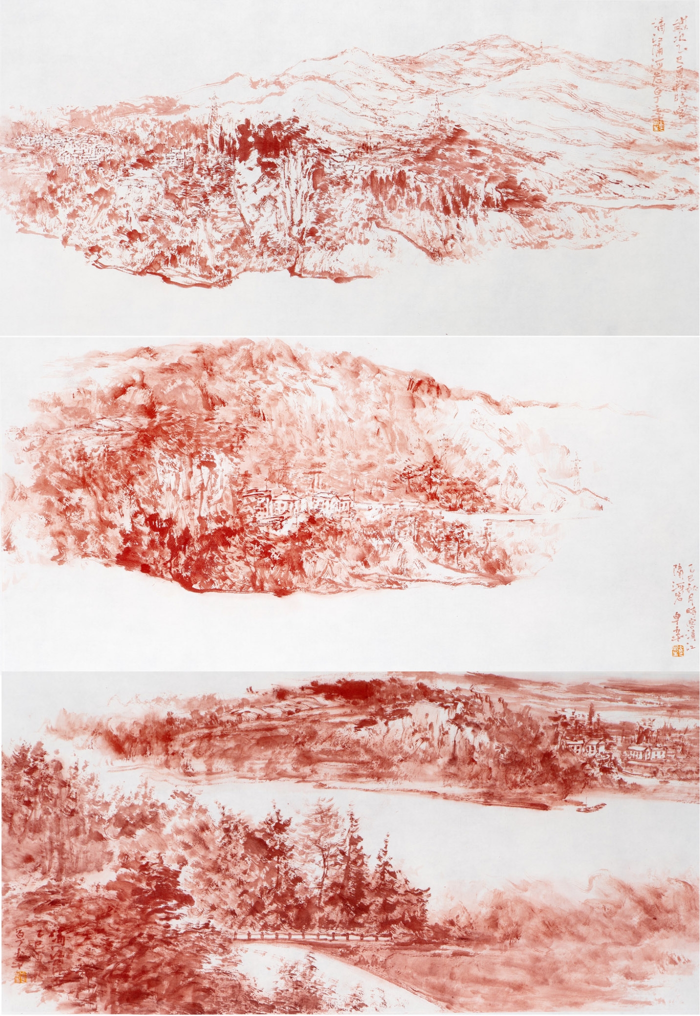 葉立平《長江寫生》100cmx48cm 葉立平《長江寫生》100cmx48cm