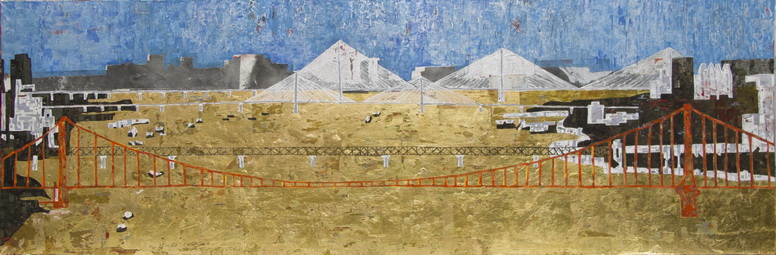 嚴好好《橋之城,江之韻》110cmx35cm 嚴好好《橋之城,江之韻》110cmx35cm