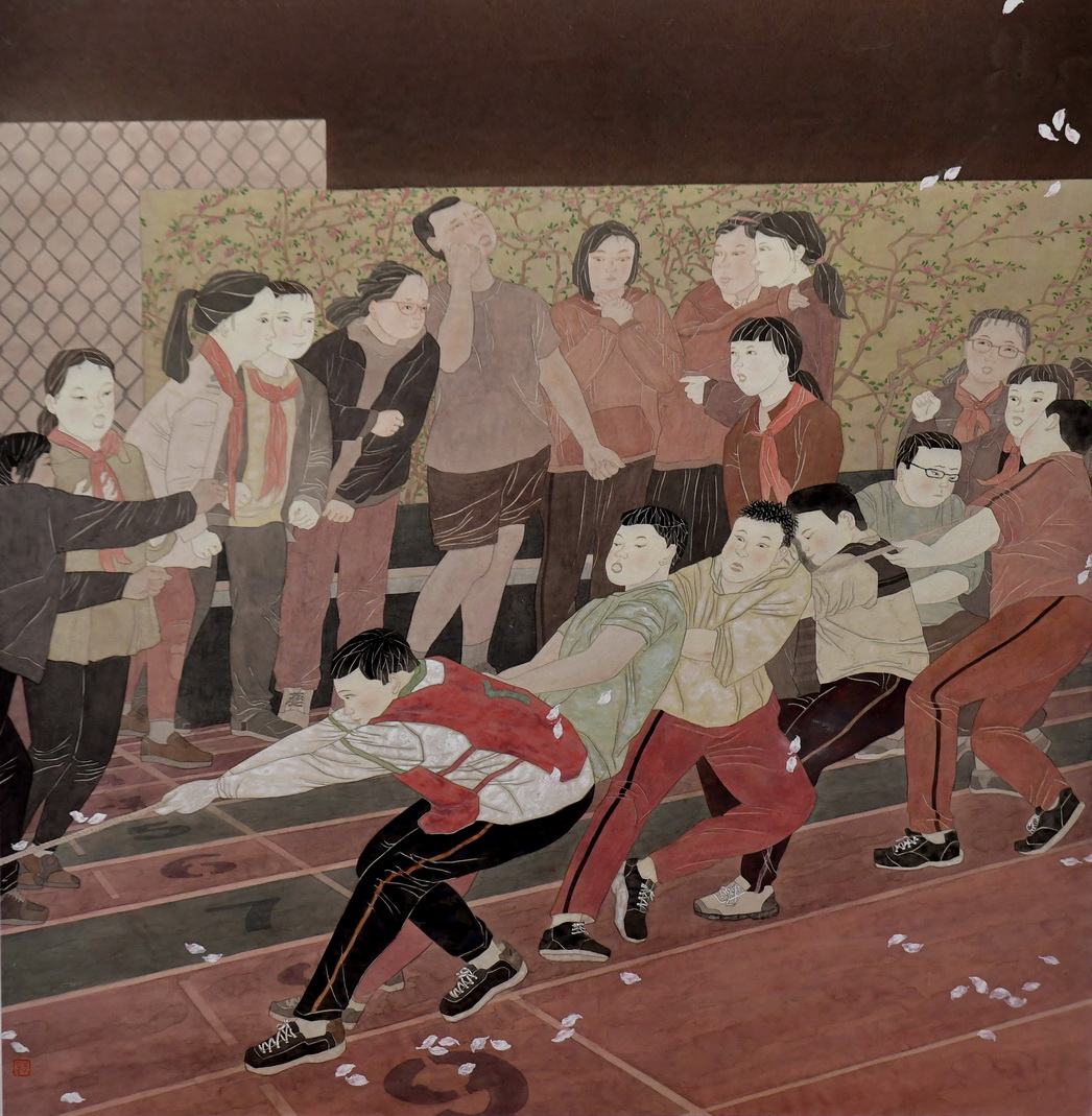 李軍平《齊心協力》97cm x97cm 李軍平《齊心協力》97cm x97cm