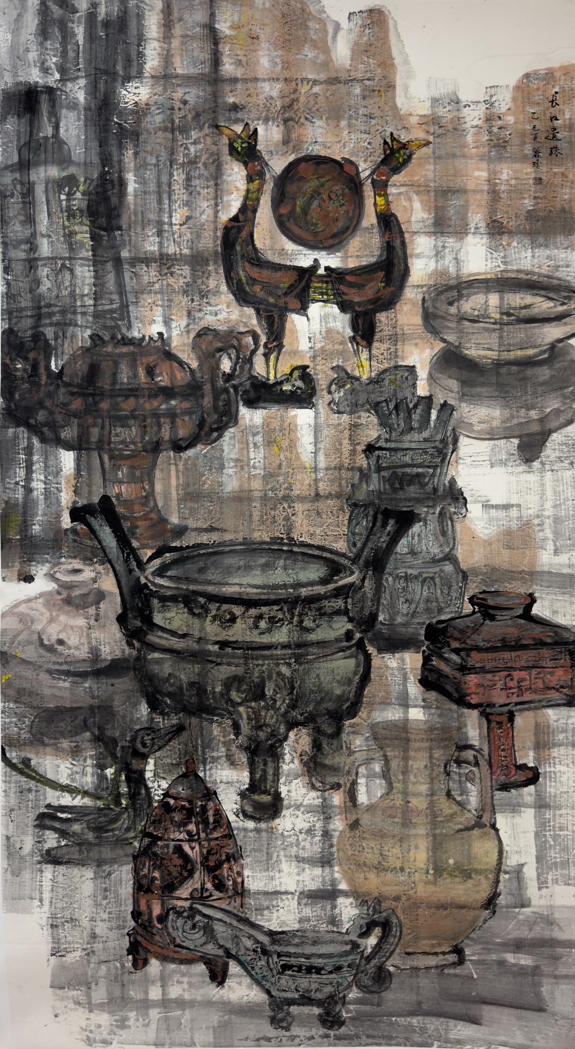 葉麗瓊 《長江遺珠》180×98cm 葉麗瓊 《長江遺珠》180×98cm