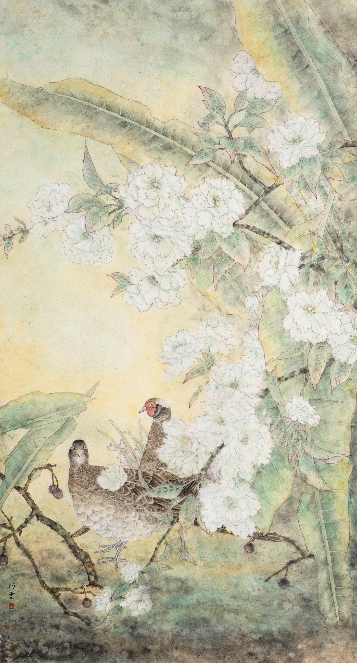 朱巧云《春酣》180cmx96cm 朱巧云《春酣》180cmx96cm