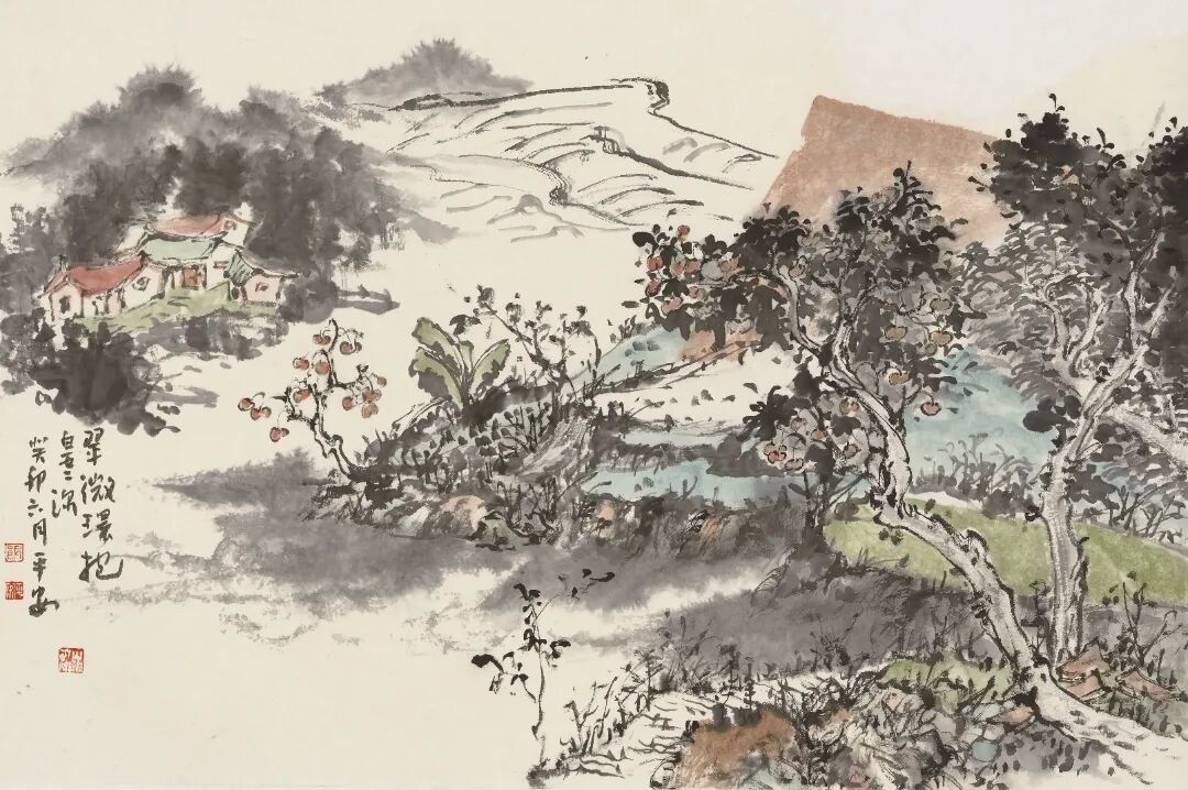 翠微懷抱白云深      46cm×69cm      2023年.JPG