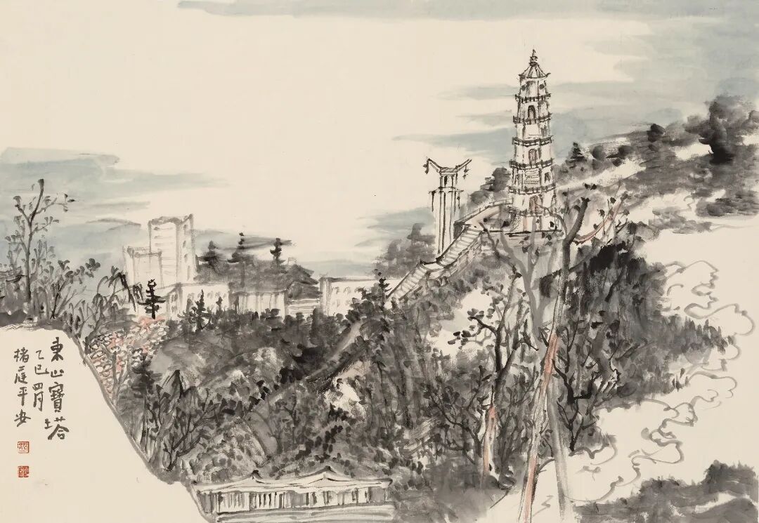 東山寶塔      48cm×70cm      2025年.JPG