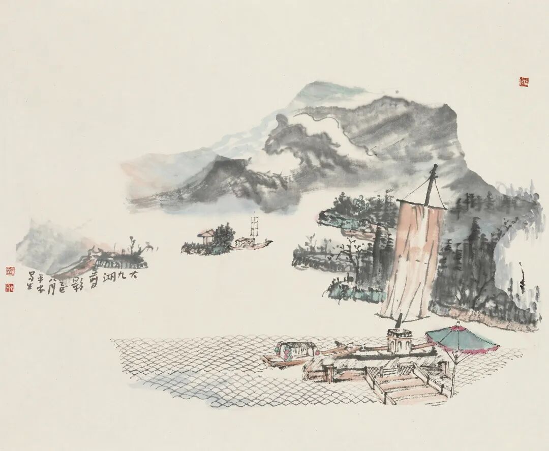 大九湖剪影      68cm×72cm      2025年.JPG